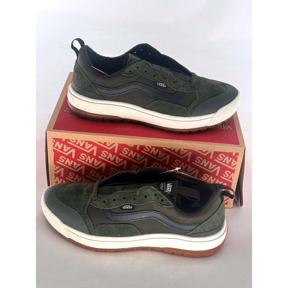 New Vans Sneakers Ultrarange Grapeleaf Marshmallow Suede Men 7 Women 8.5 Green